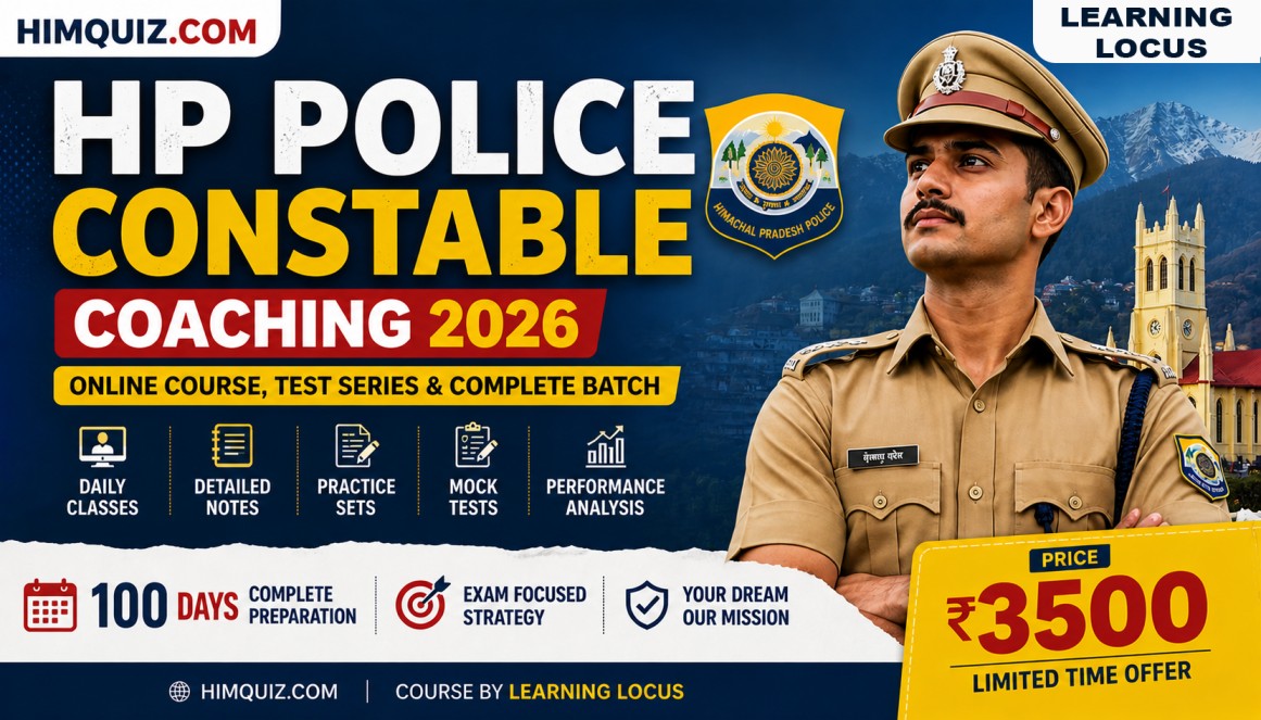 HP Police Constable Coaching 2026 – Online Course, Test Series & Complete Batch
