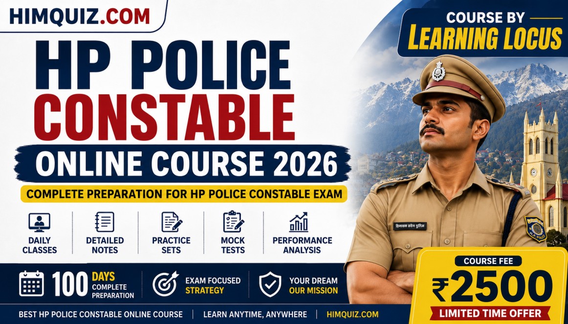 HP Police Constable Coaching 2026 – Online Batch | HimQuiz