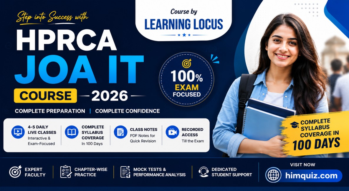 HPRCA JOA IT Course 2026 – Complete Exam Preparation