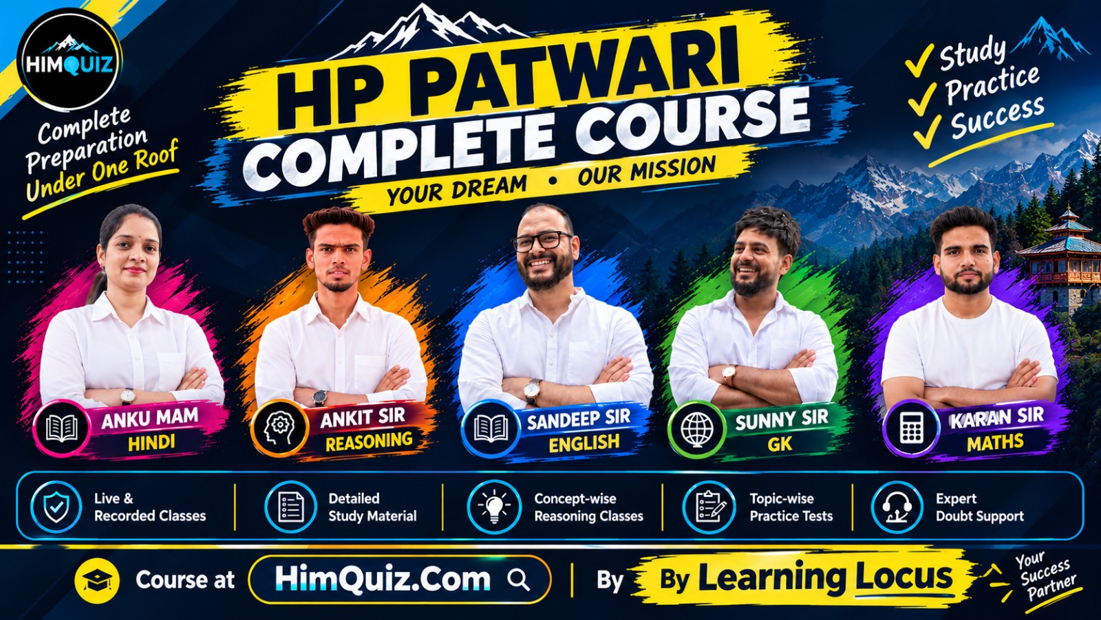 HP Patwari Recorded Course – 260+ Classes | 300+ Hours Complete Preparation by HimQuiz