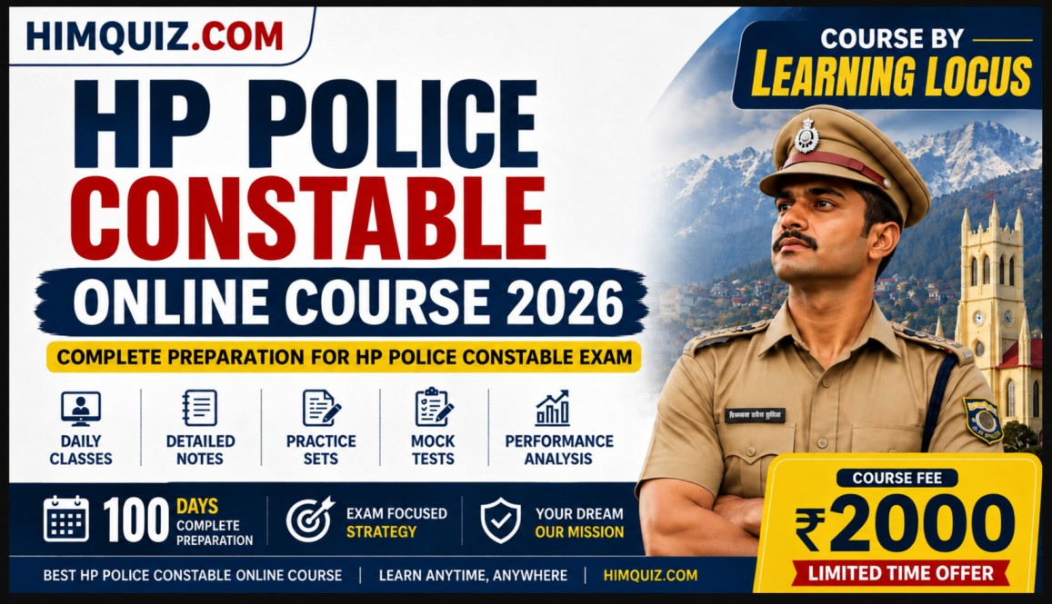HP Police Constable Coaching 2026 – Online Batch | HimQuiz