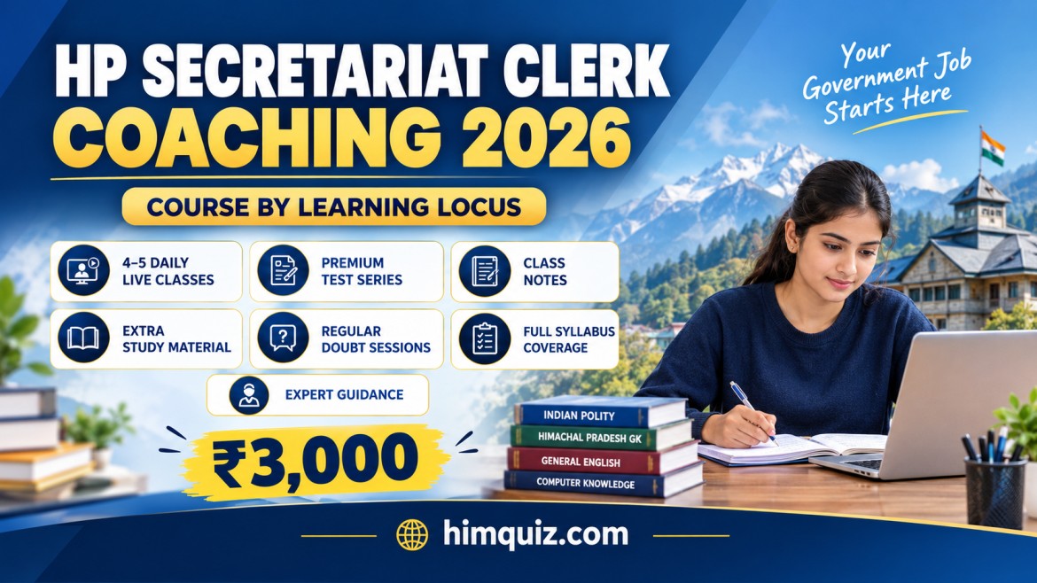 HP Secretariat Clerk Coaching 2026 | HimQuiz